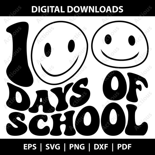 100 Days of School Svg, Back to School svg, Digital file for Cut file, Cricut & Silhouette