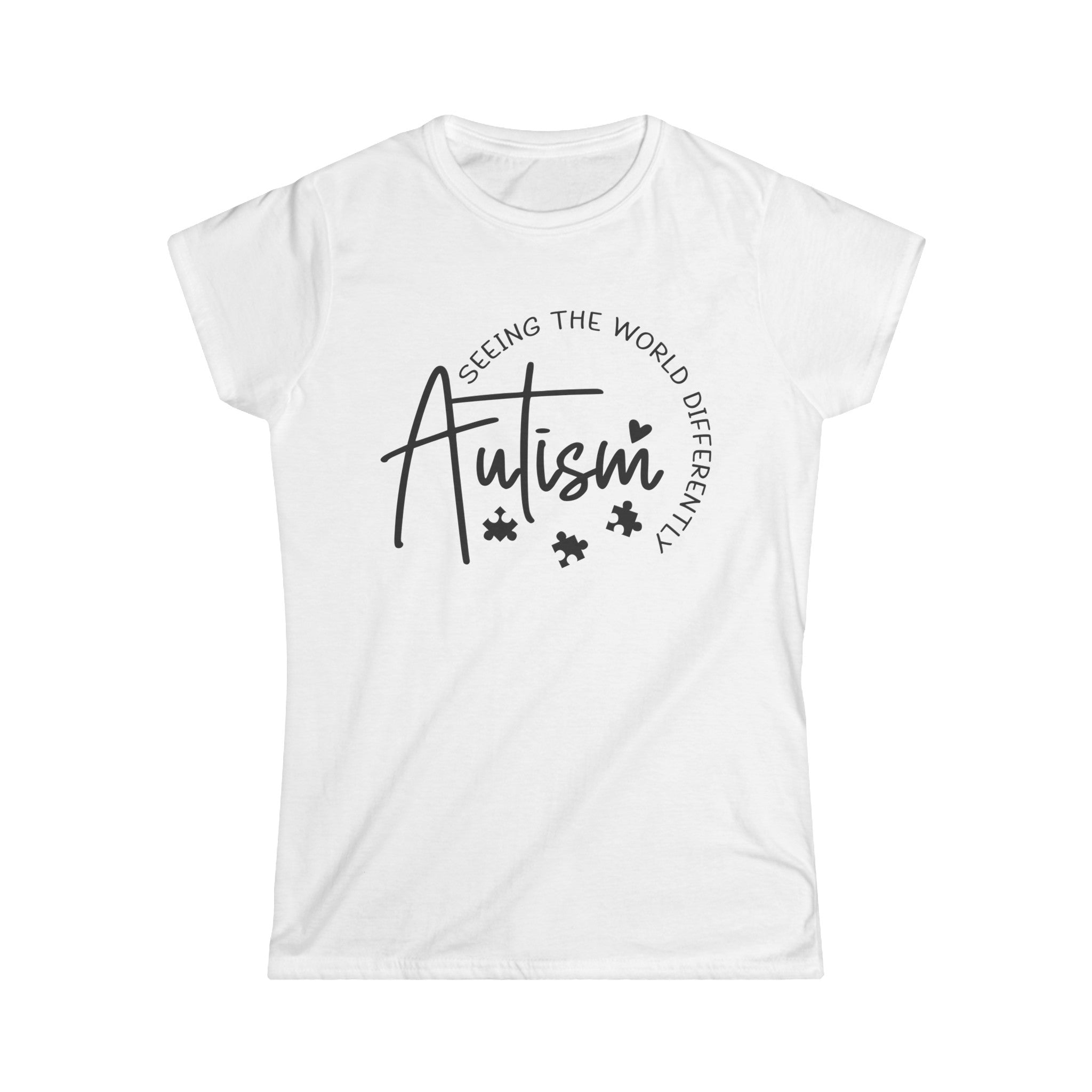 Autism support t-shirt, Women's Softstyle Tee