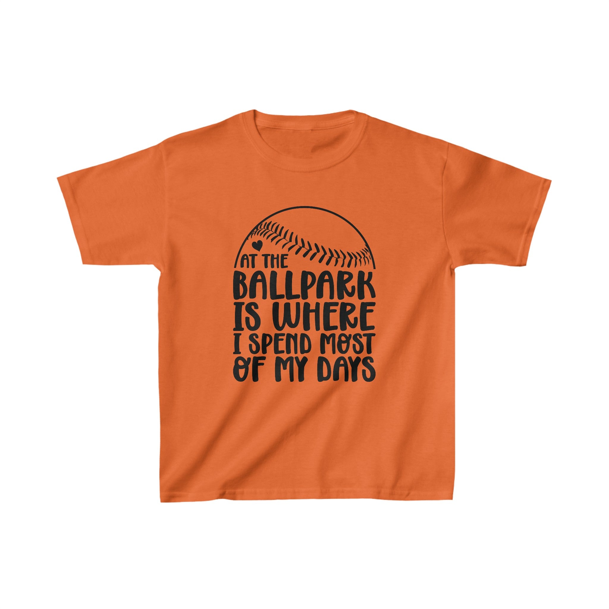 At the Ballpark is Where I Spend Most of My Days, Baseball Kids Heavy Cotton™ Tee