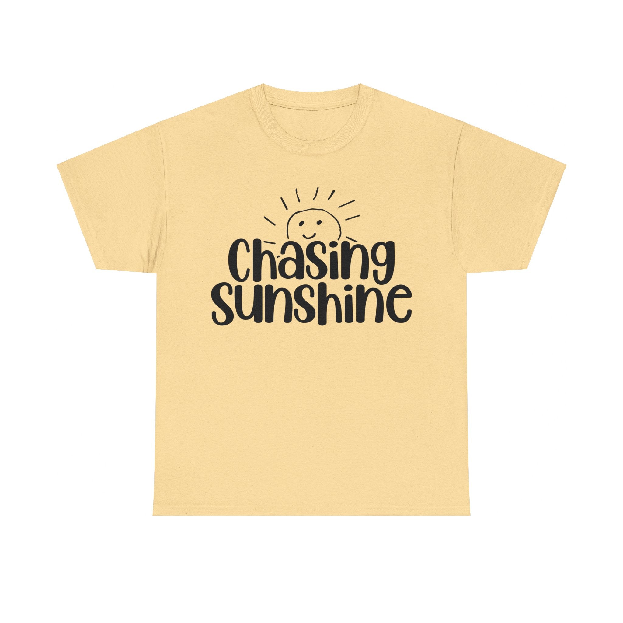 Chasing Susnhine, Summer Unisex Heavy Cotton Tee