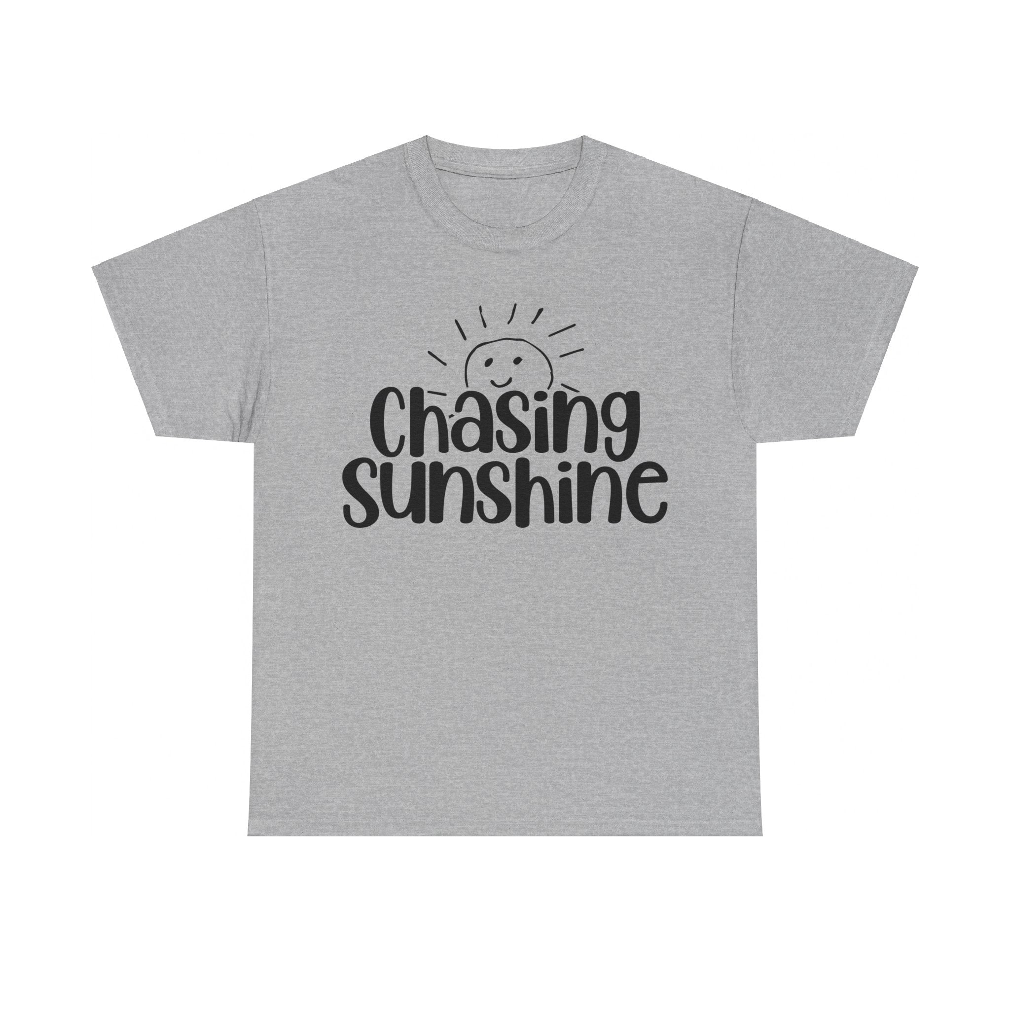 Chasing Susnhine, Summer Unisex Heavy Cotton Tee