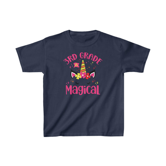 3 Grade is Magical, back to school, Kids Heavy Cotton™ Tee