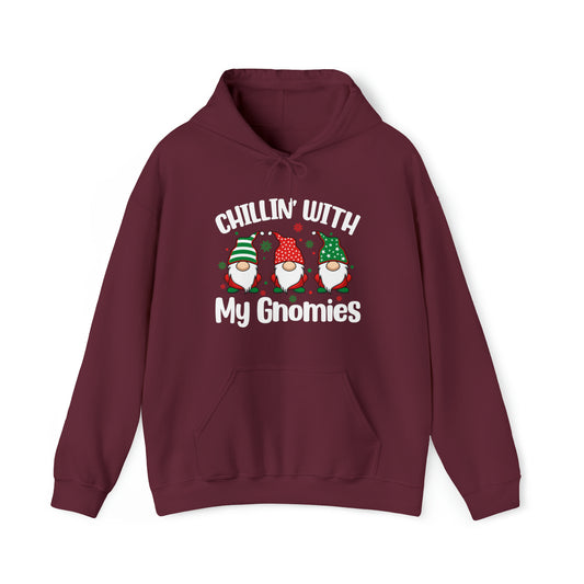 Chilling with my Gnomies Christmas Unisex Heavy Blend™ Hooded Sweatshirt - Actious