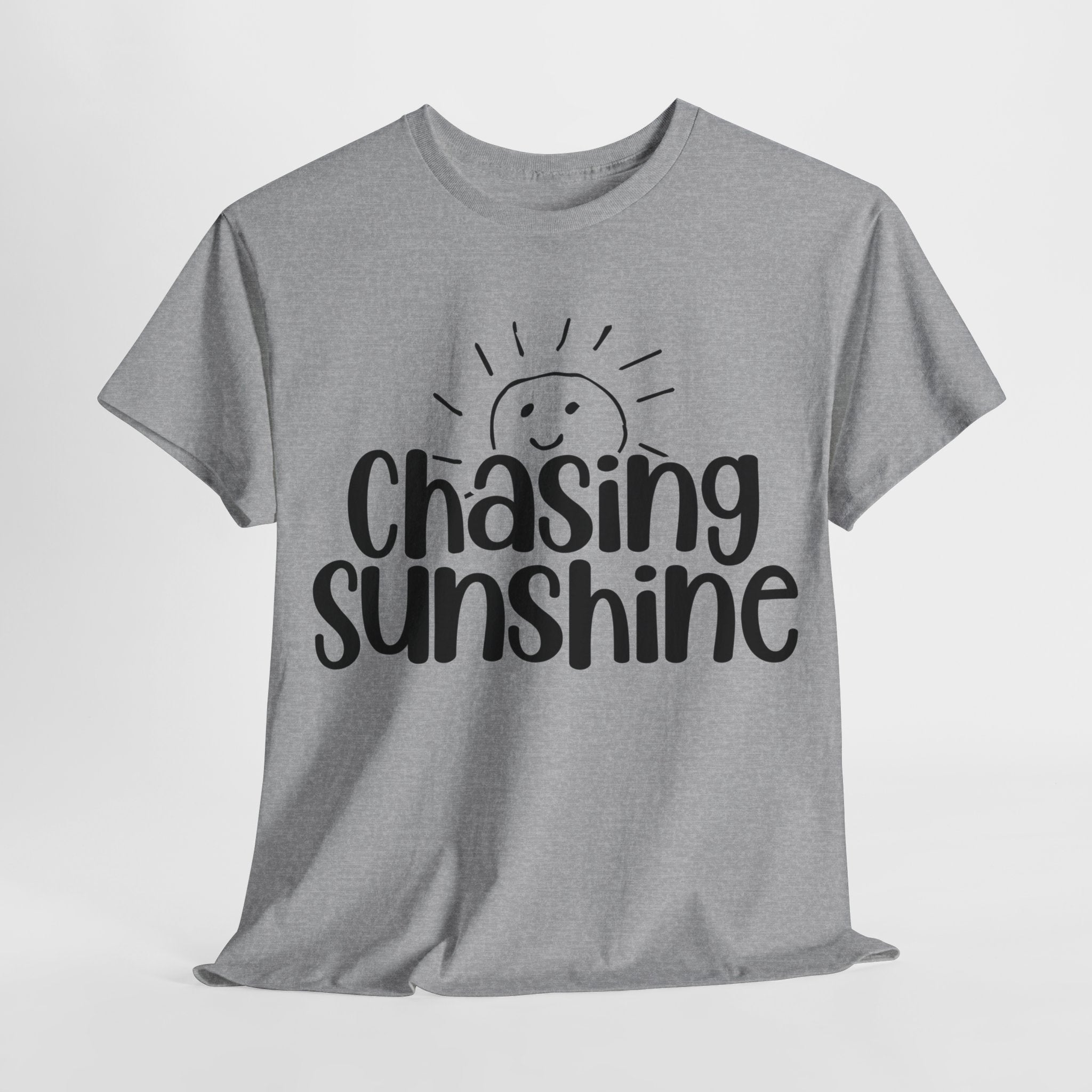 Chasing Susnhine, Summer Unisex Heavy Cotton Tee