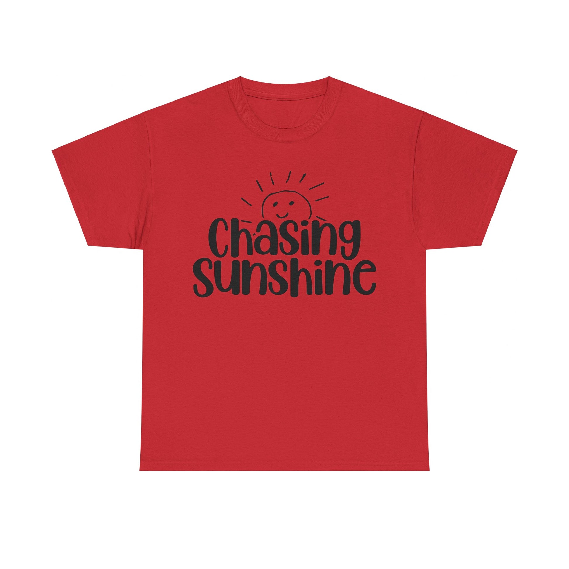 Chasing Susnhine, Summer Unisex Heavy Cotton Tee