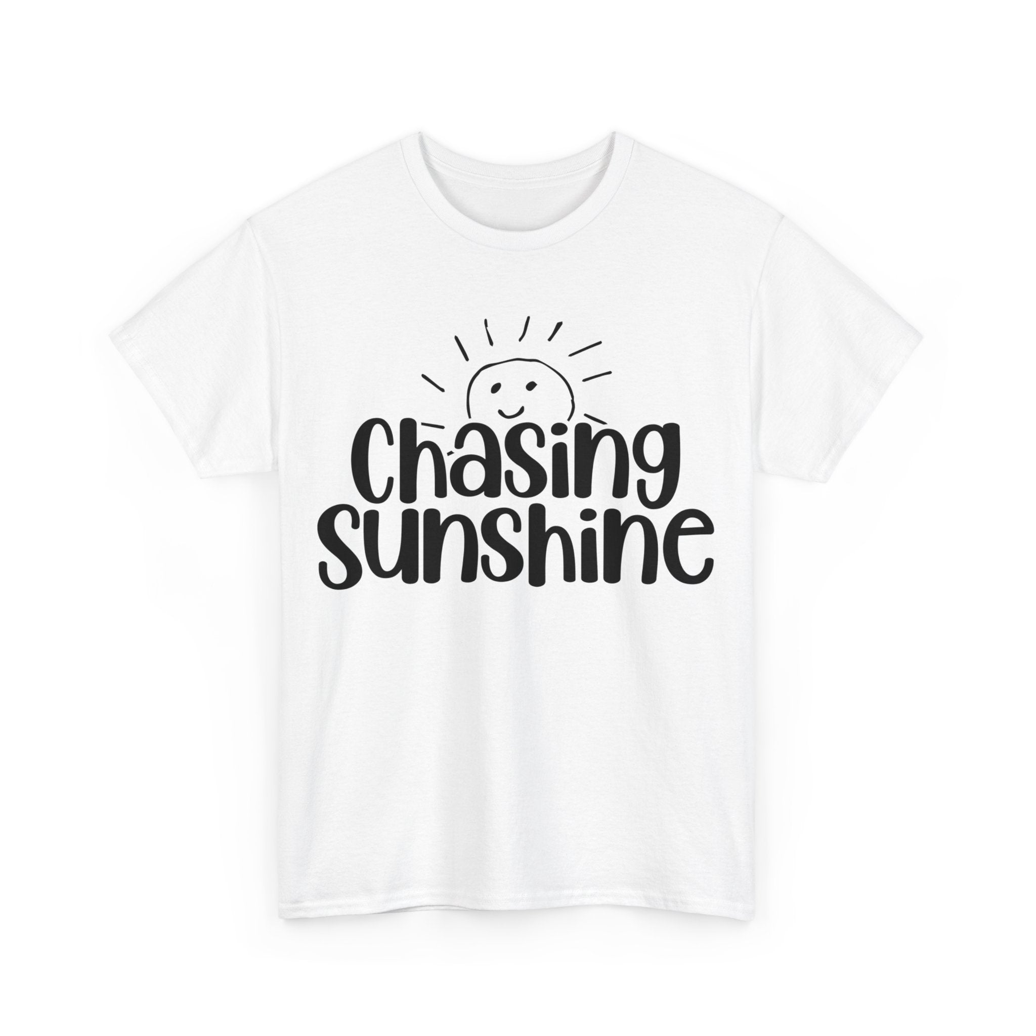 Chasing Susnhine, Summer Unisex Heavy Cotton Tee