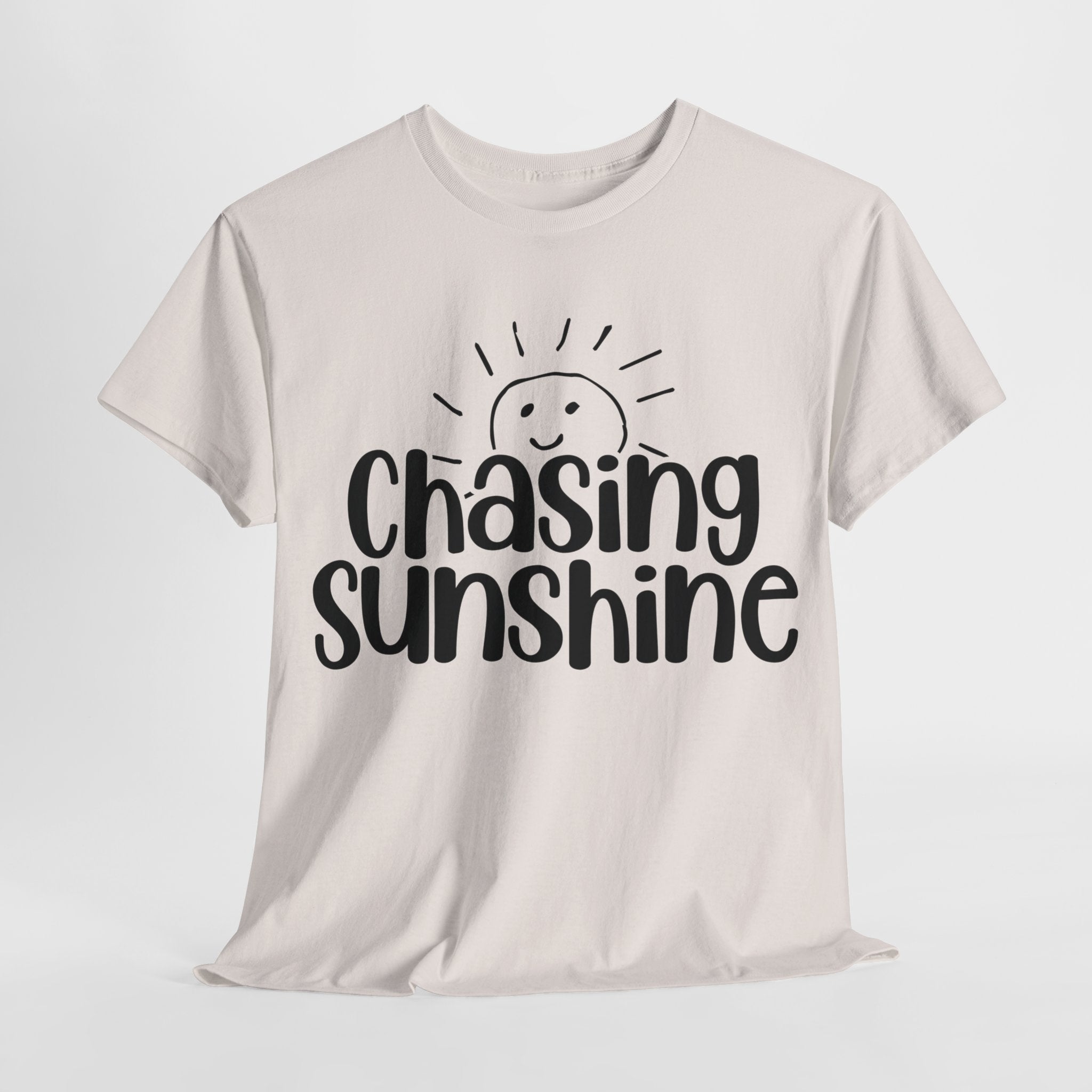 Chasing Susnhine, Summer Unisex Heavy Cotton Tee