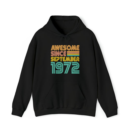 Awesome Since September 1972 Unisex Heavy Blend™ Hooded Sweatshirt - Actious