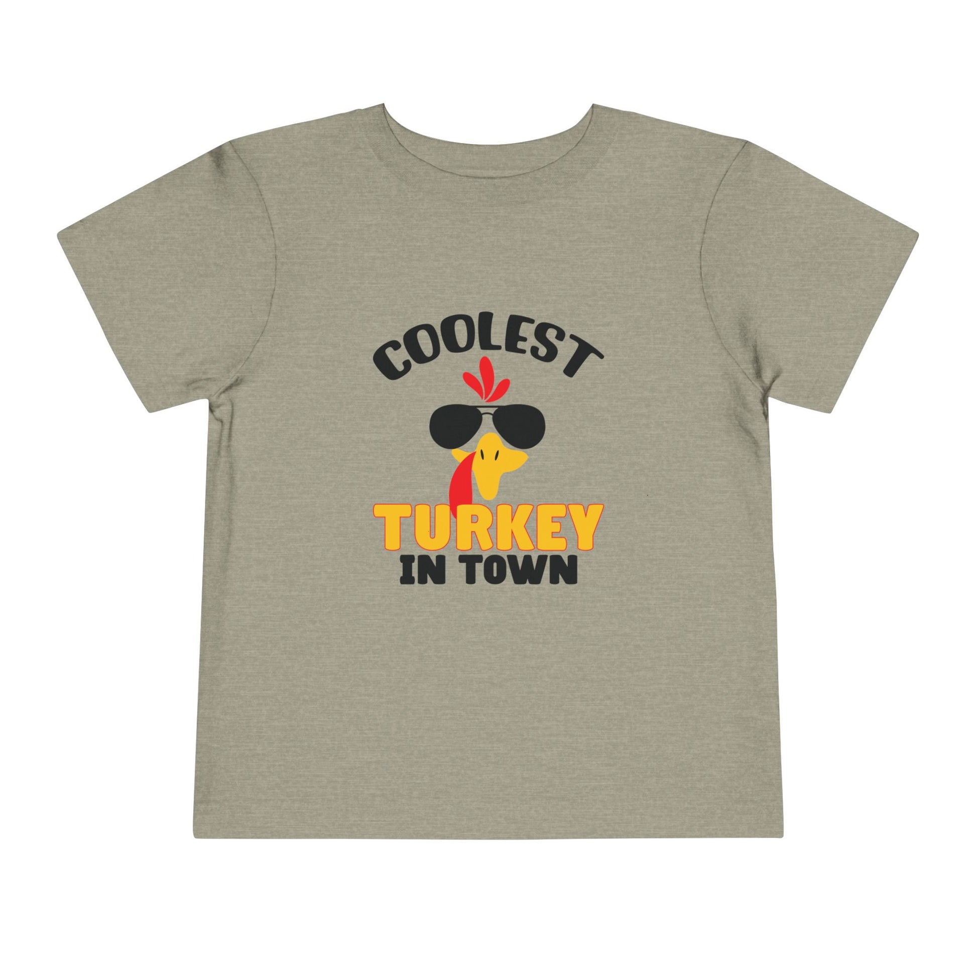 Coolest Turkey in Town Toddler Short Sleeve Tee