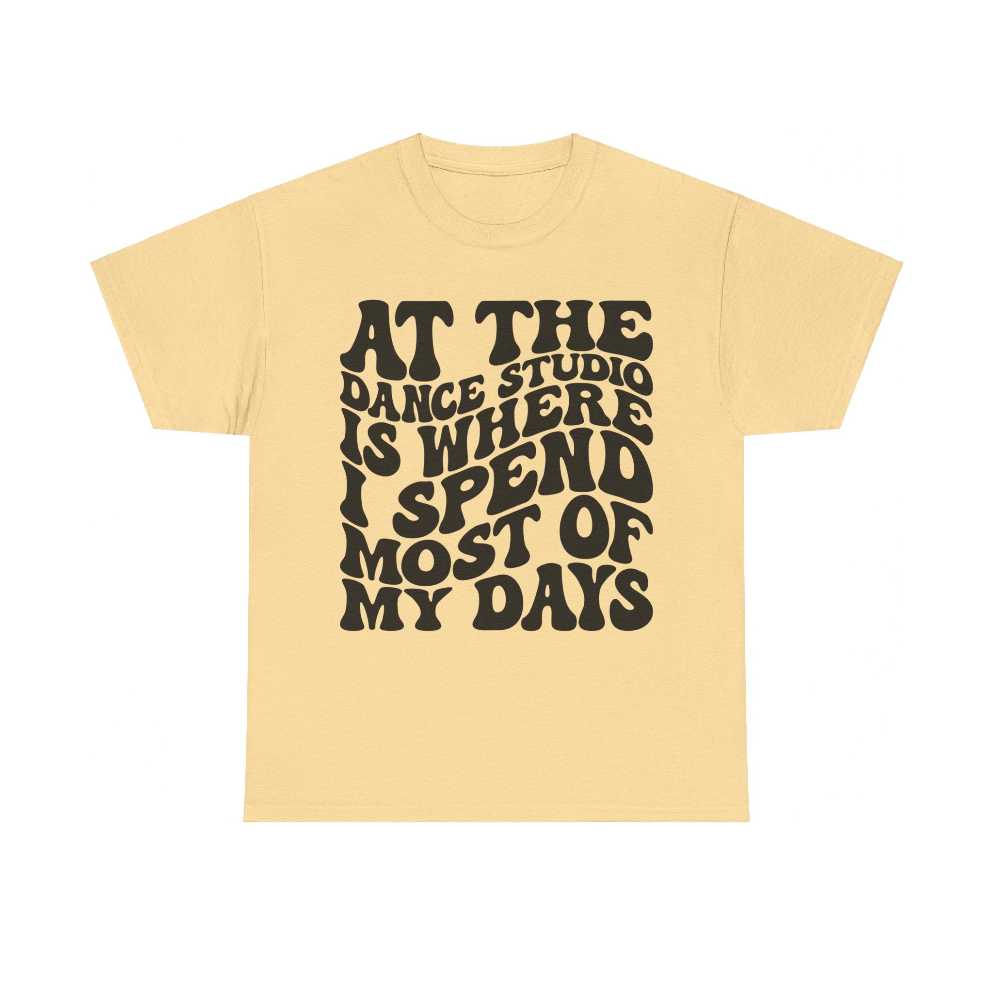 At The Dance Studio Is Where I Spend Most Of My Days Unisex Heavy Cotton Tee