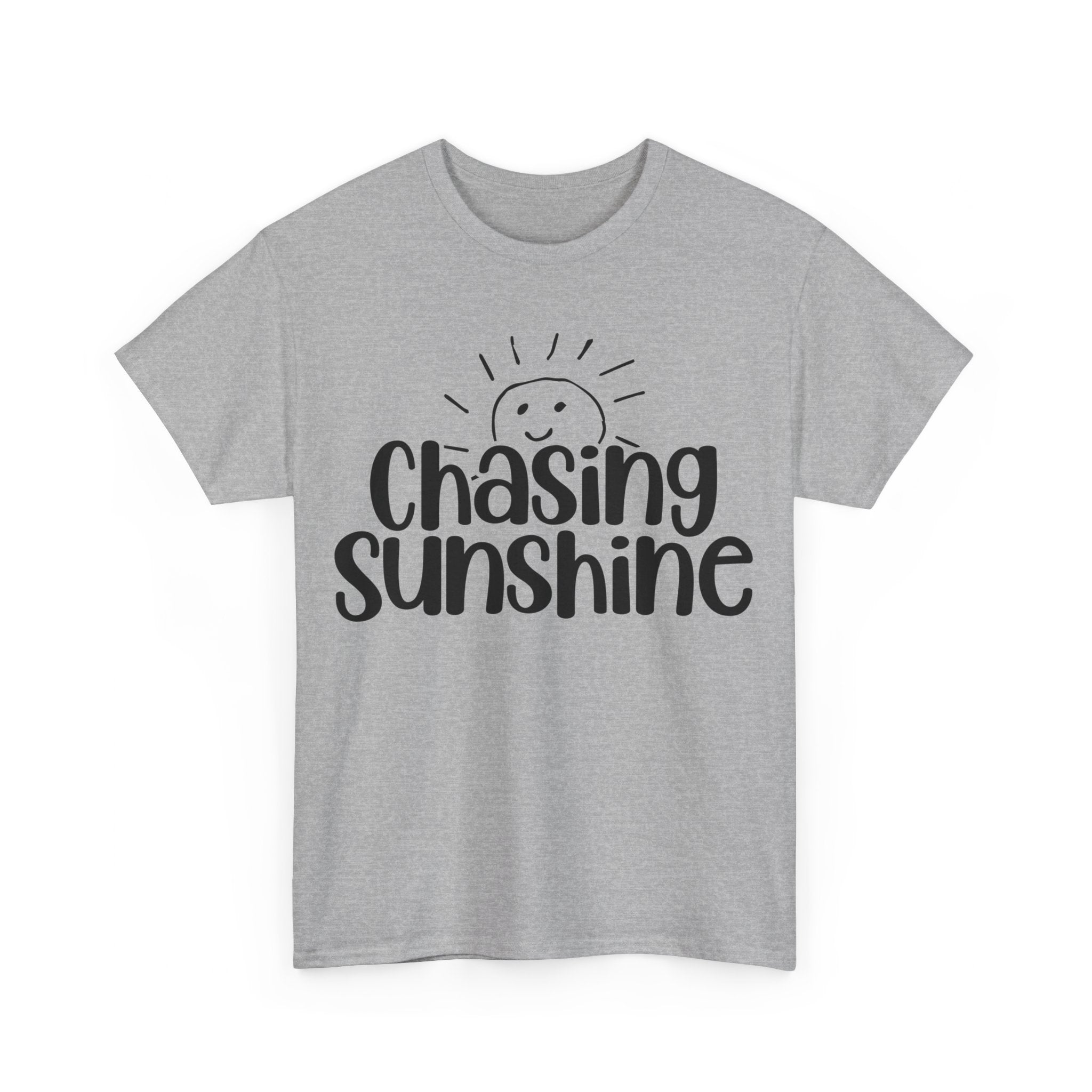 Chasing Susnhine, Summer Unisex Heavy Cotton Tee