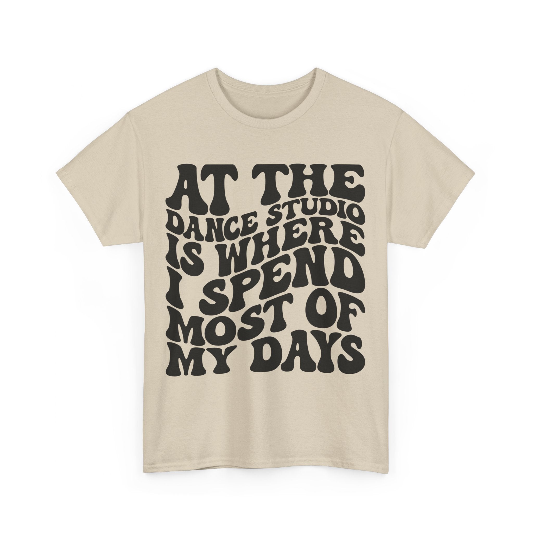 At The Dance Studio Is Where I Spend Most Of My Days Unisex Heavy Cotton Tee