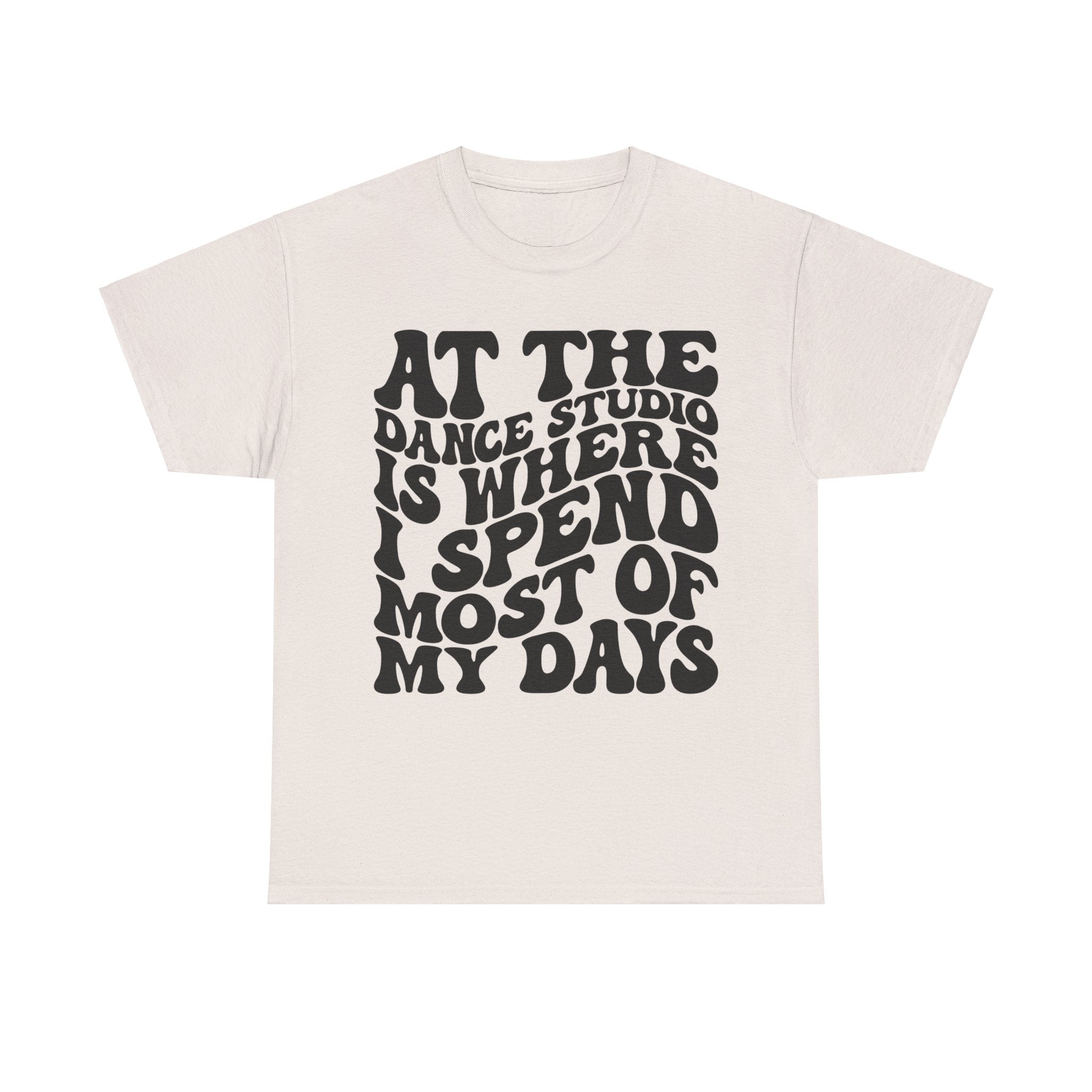 At The Dance Studio Is Where I Spend Most Of My Days Unisex Heavy Cotton Tee