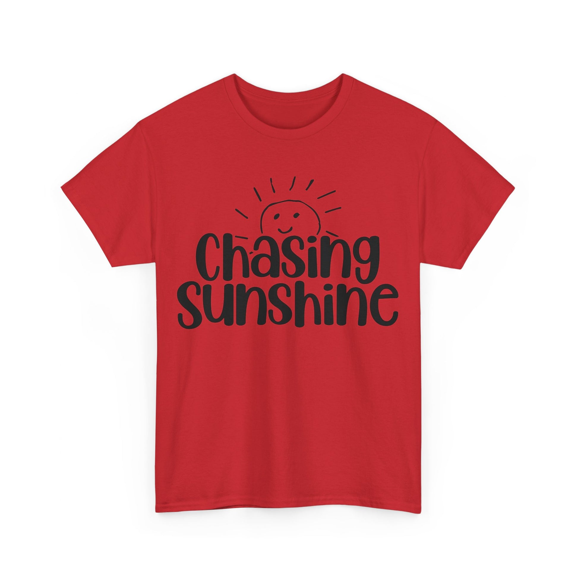 Chasing Susnhine, Summer Unisex Heavy Cotton Tee