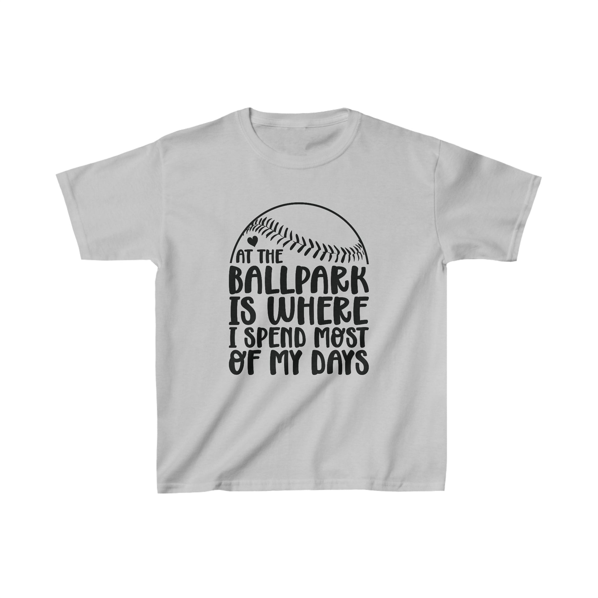 At the Ballpark is Where I Spend Most of My Days, Baseball Kids Heavy Cotton™ Tee