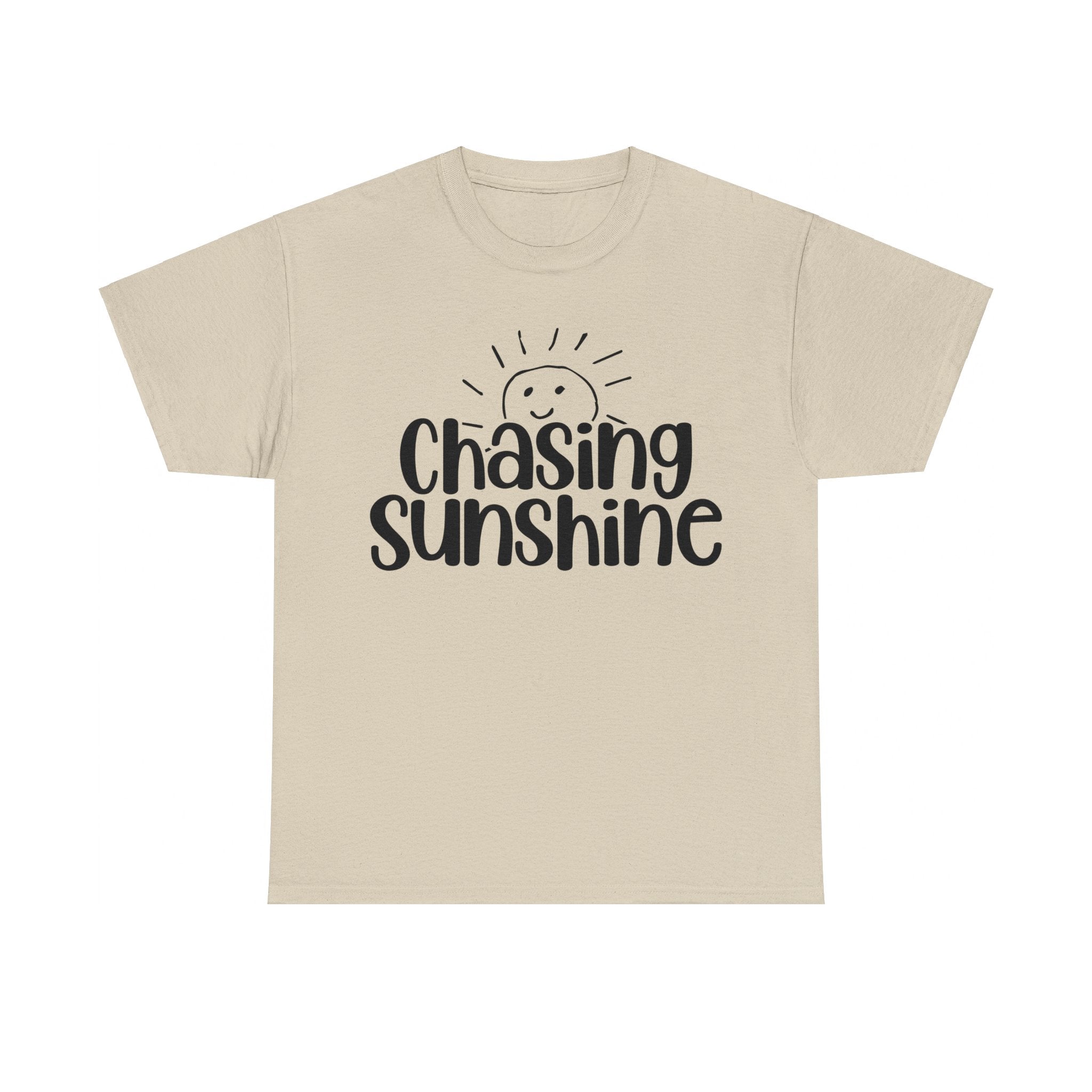 Chasing Susnhine, Summer Unisex Heavy Cotton Tee