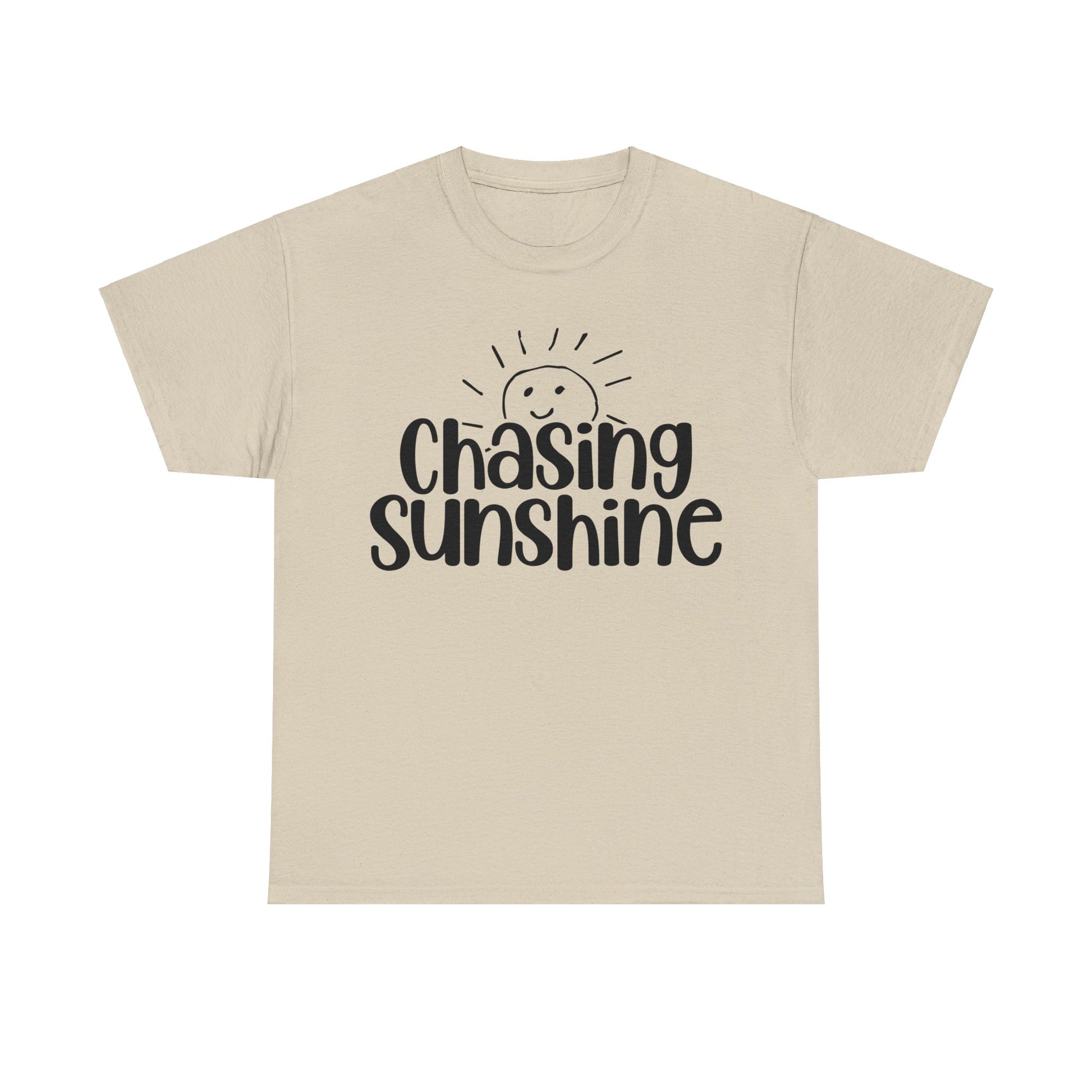 Chasing Susnhine, Summer Unisex Heavy Cotton Tee