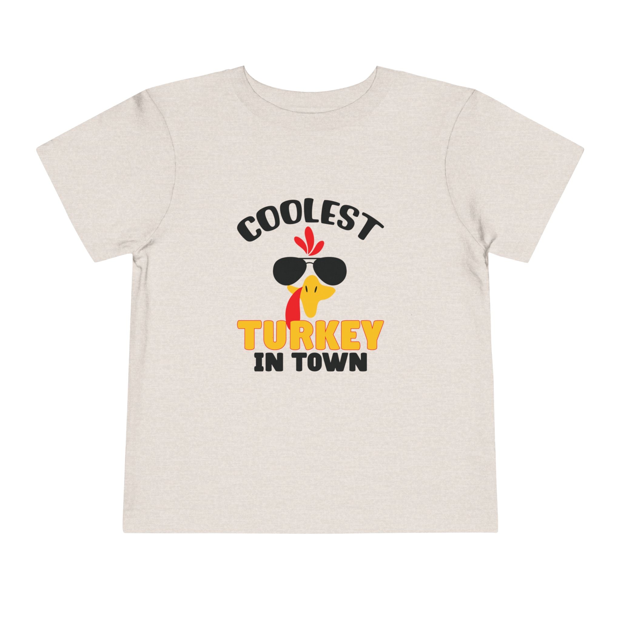 Coolest Turkey in Town Toddler Short Sleeve Tee