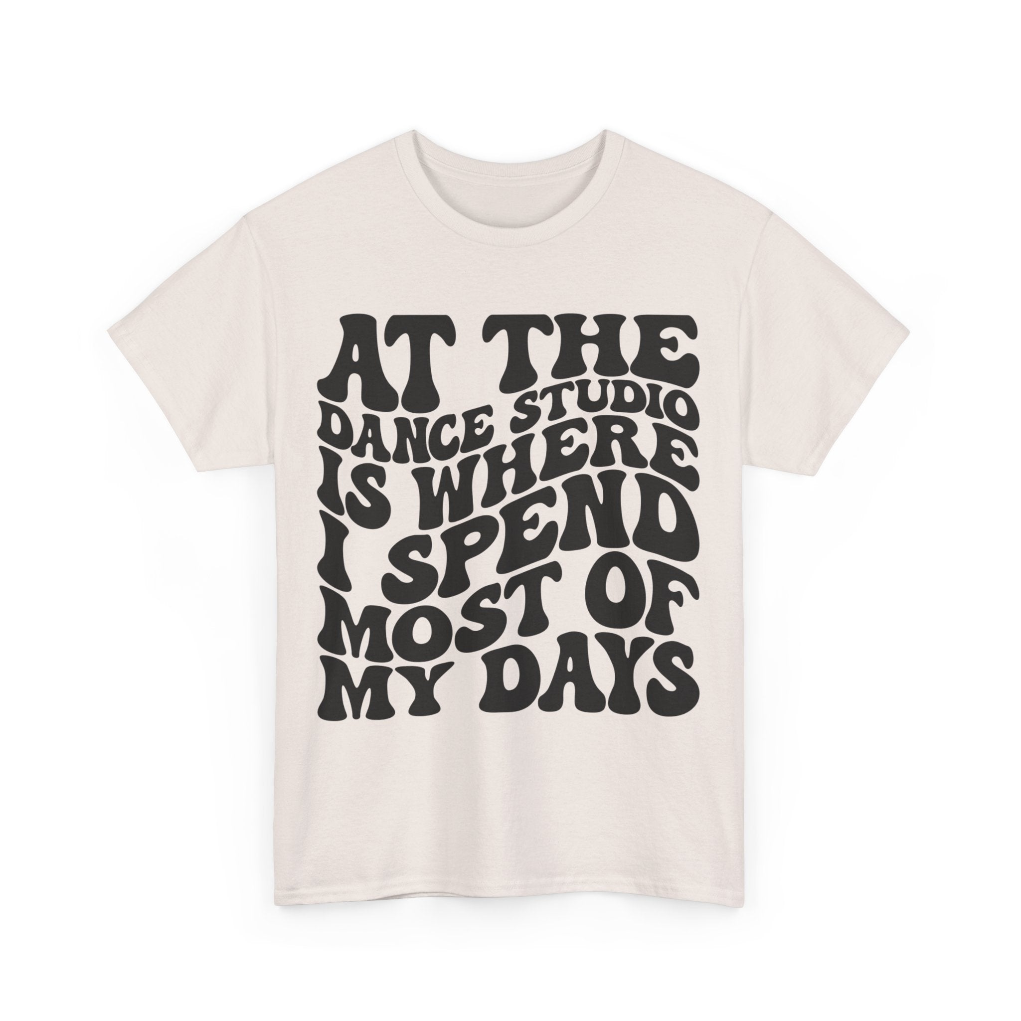 At The Dance Studio Is Where I Spend Most Of My Days Unisex Heavy Cotton Tee