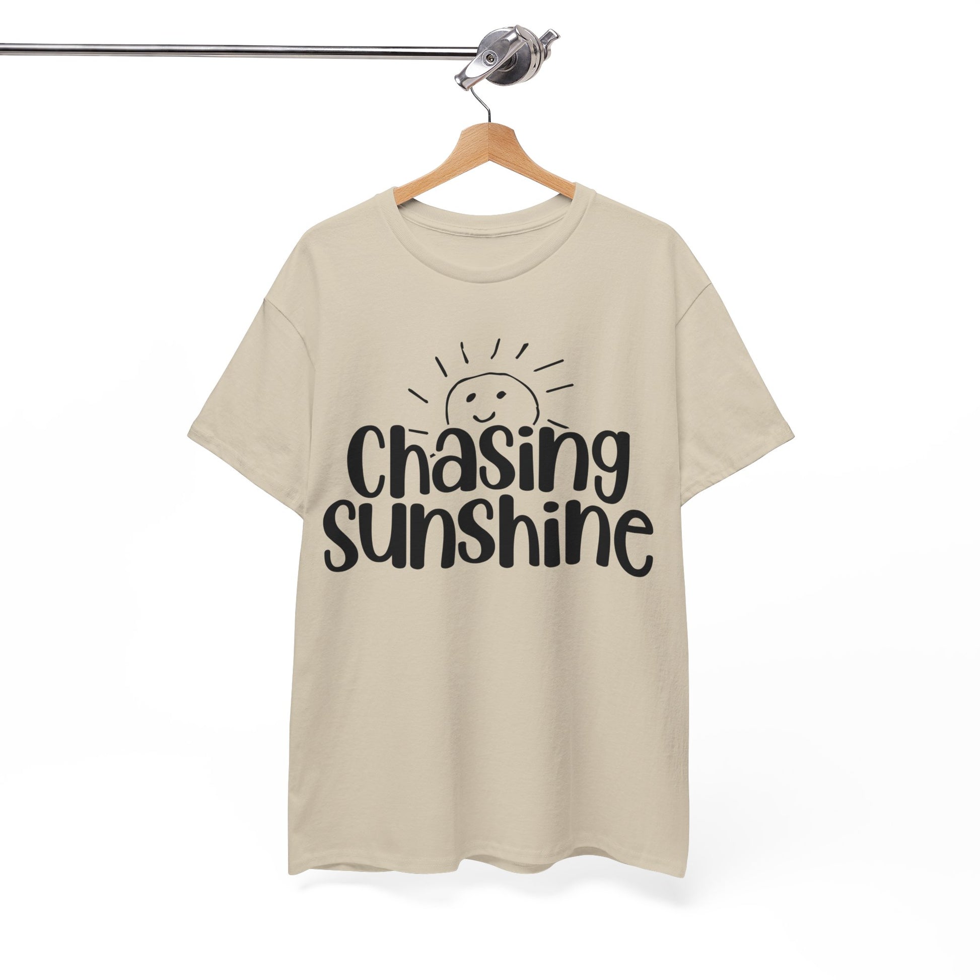 Chasing Susnhine, Summer Unisex Heavy Cotton Tee