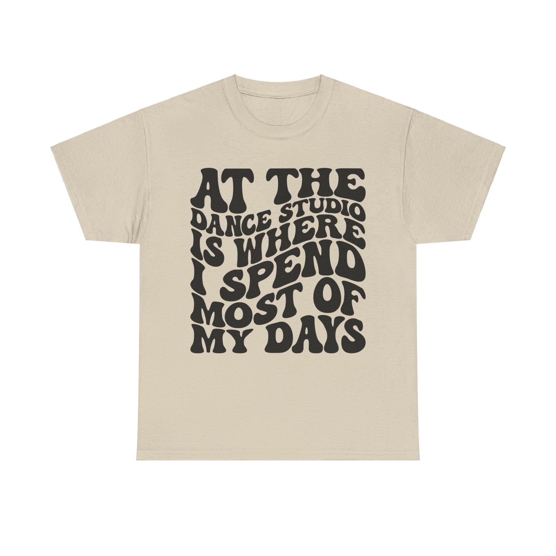 At The Dance Studio Is Where I Spend Most Of My Days Unisex Heavy Cotton Tee