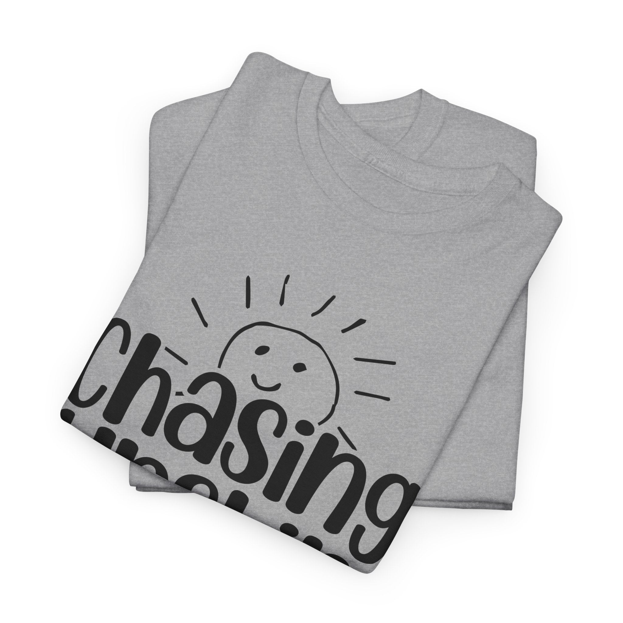 Chasing Susnhine, Summer Unisex Heavy Cotton Tee