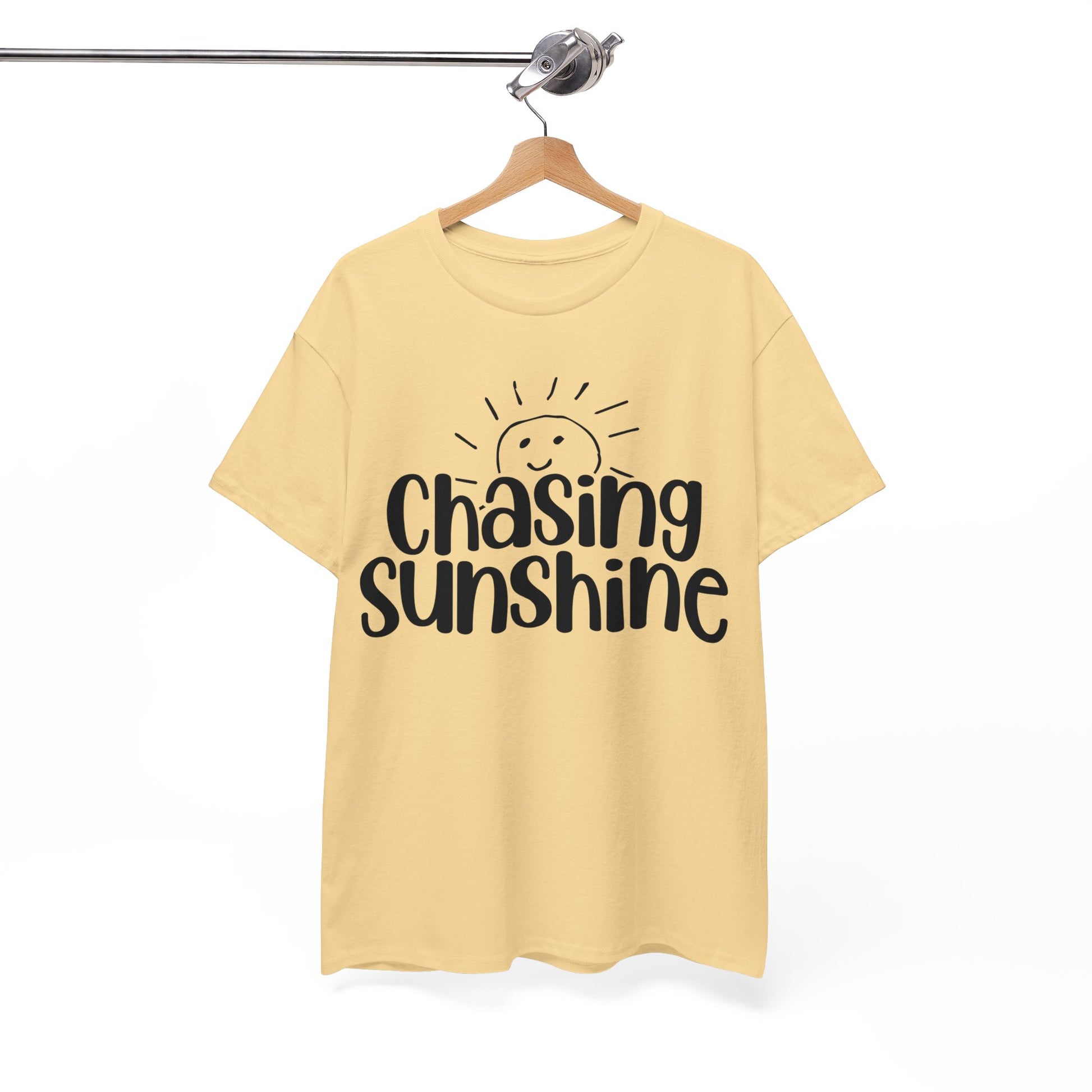 Chasing Susnhine, Summer Unisex Heavy Cotton Tee