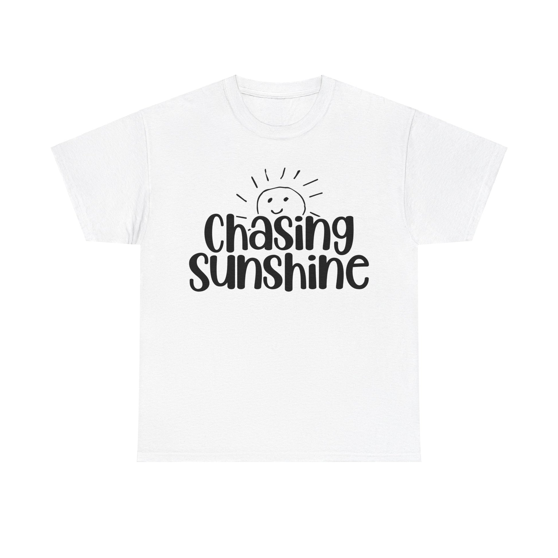 Chasing Susnhine, Summer Unisex Heavy Cotton Tee