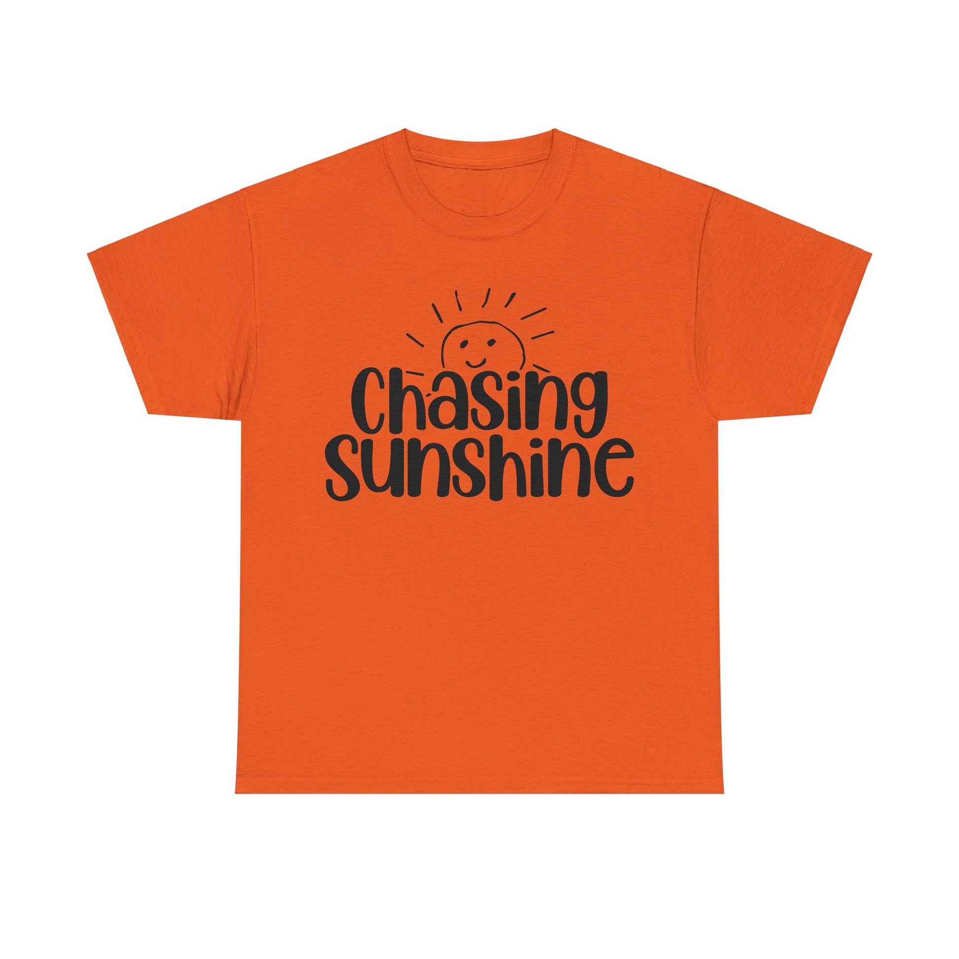 Chasing Susnhine, Summer Unisex Heavy Cotton Tee