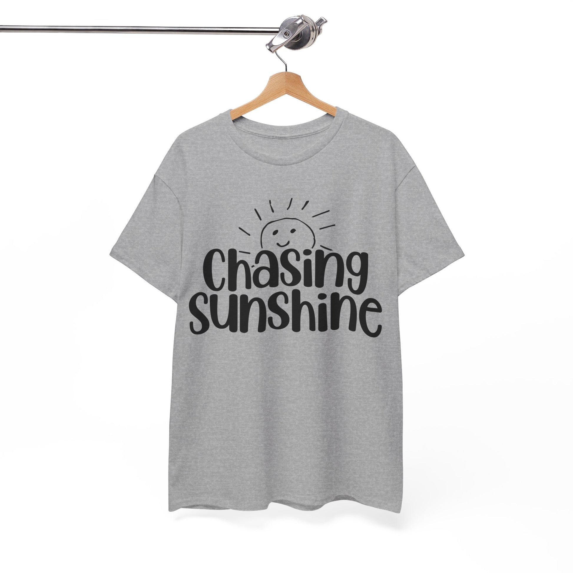 Chasing Susnhine, Summer Unisex Heavy Cotton Tee