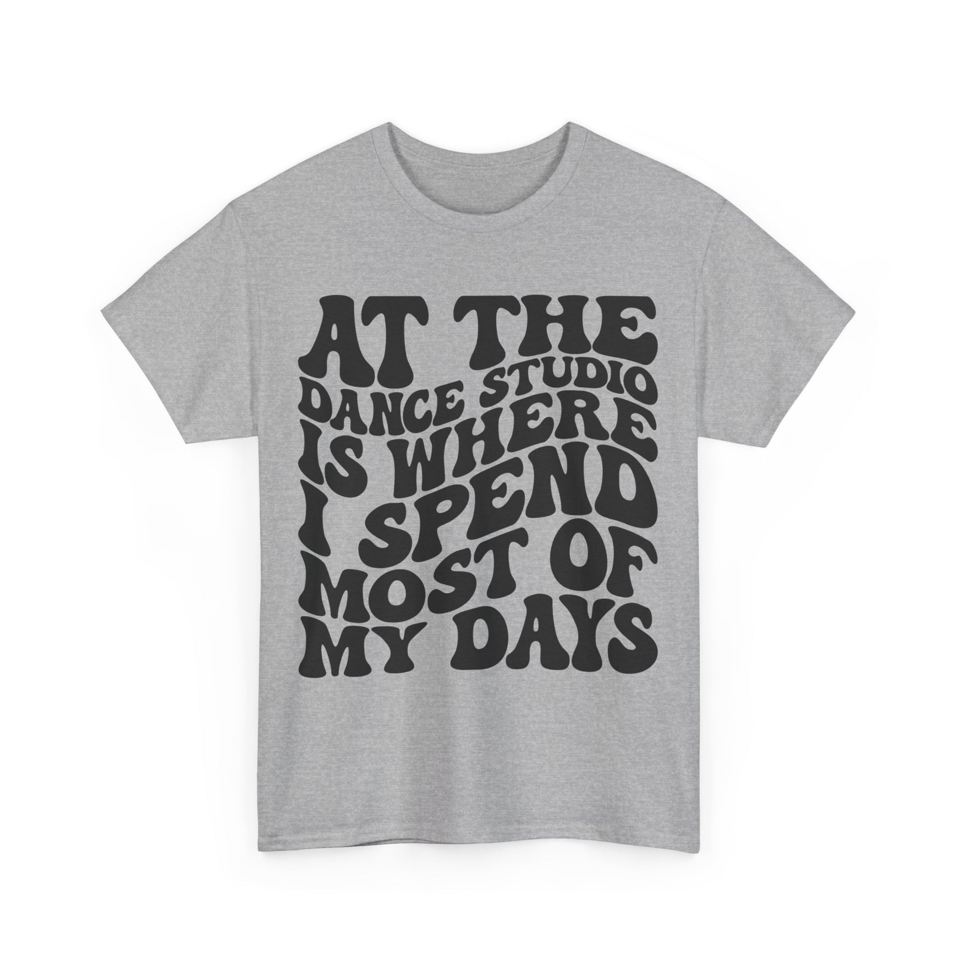 At The Dance Studio Is Where I Spend Most Of My Days Unisex Heavy Cotton Tee