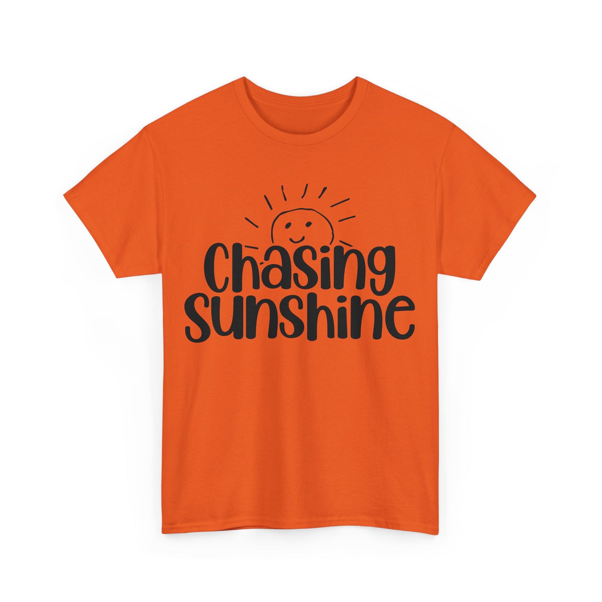 Chasing Susnhine, Summer Unisex Heavy Cotton Tee