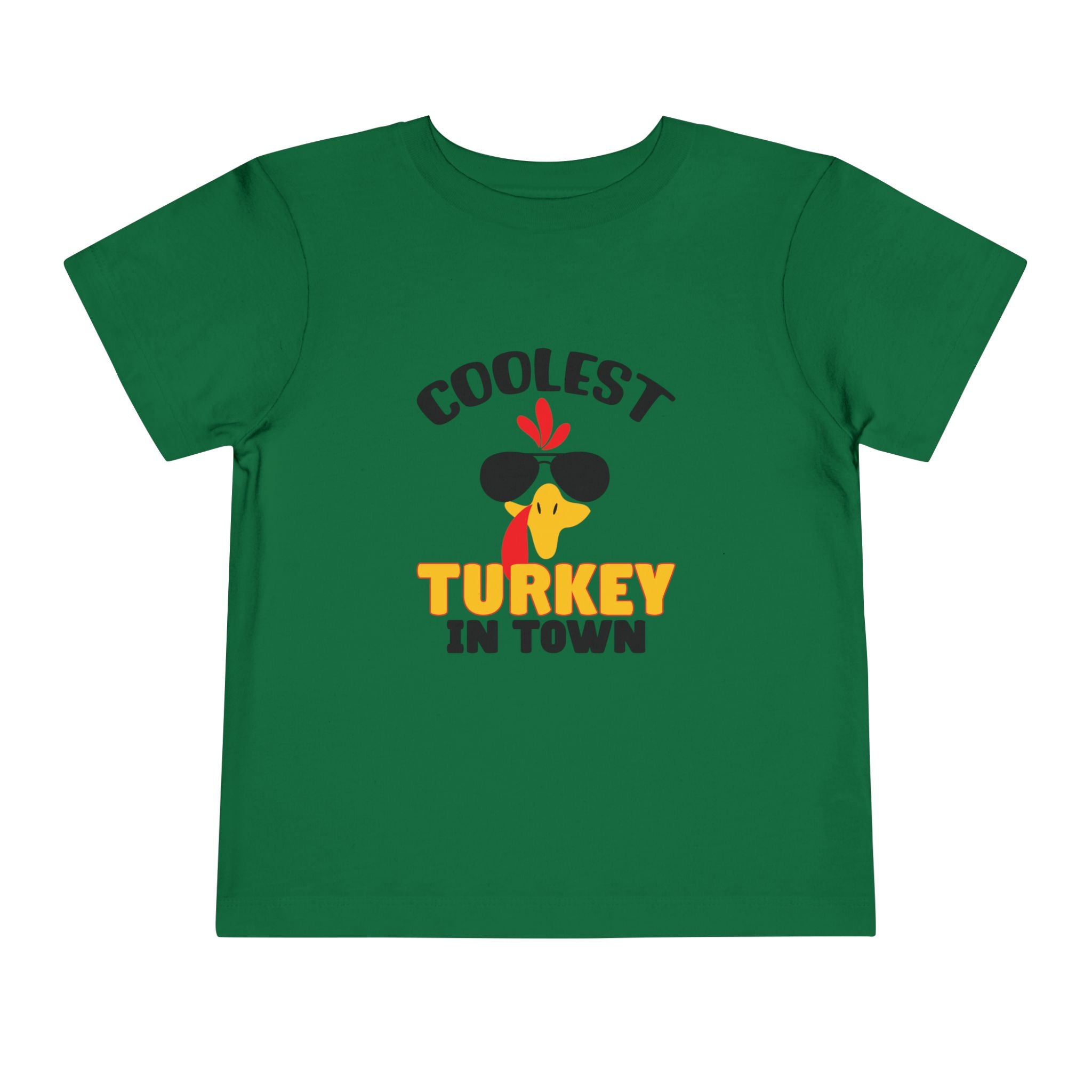 Coolest Turkey in Town Toddler Short Sleeve Tee