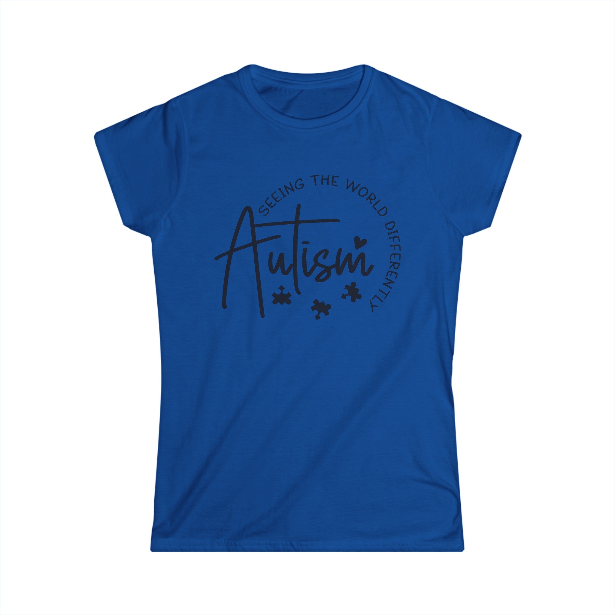 Autism support t-shirt, Women's Softstyle Tee