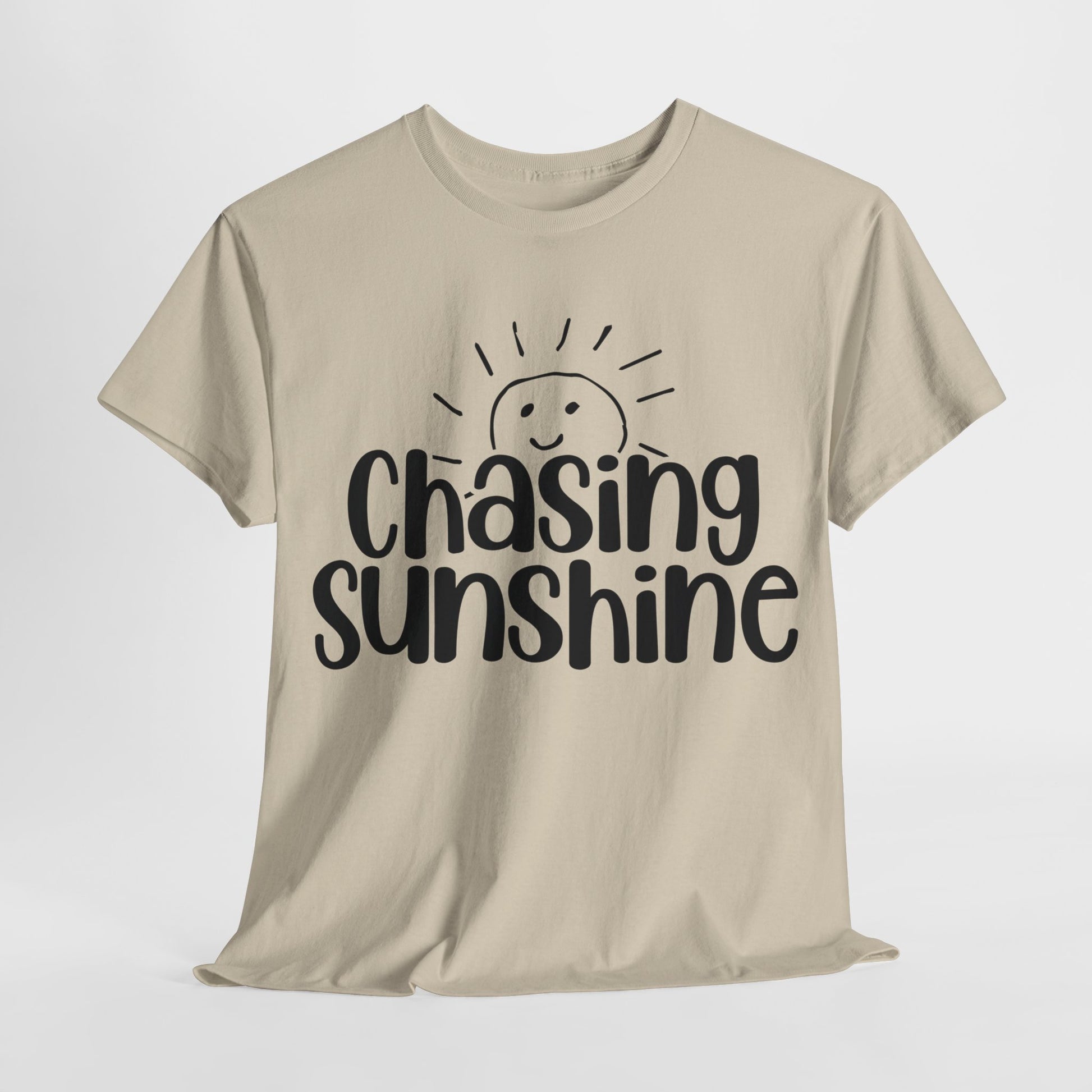 Chasing Susnhine, Summer Unisex Heavy Cotton Tee