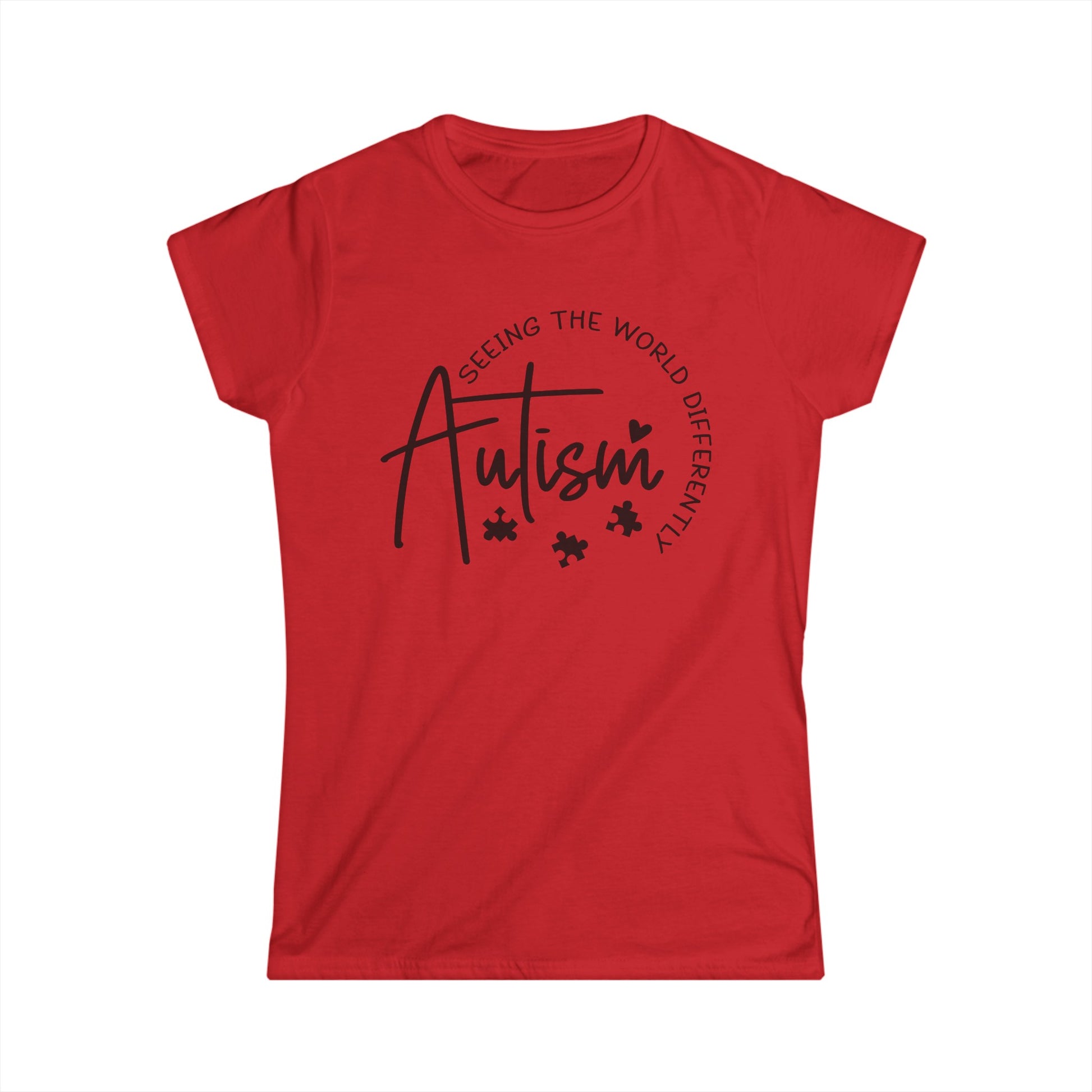 Autism support t-shirt, Women's Softstyle Tee