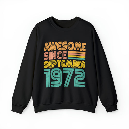 Awesome since 1972 Unisex Heavy Blend™ Crewneck Sweatshirt - Actious