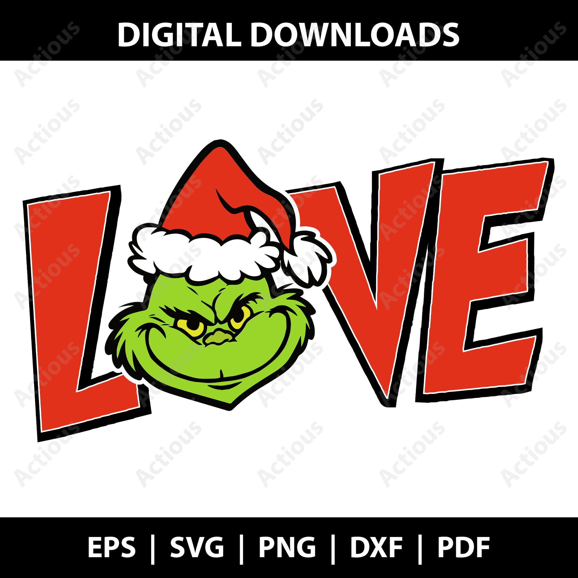 Grinch Love Svg, Christmas Svg, Digital file for Cut file, Cricut & Silhouette