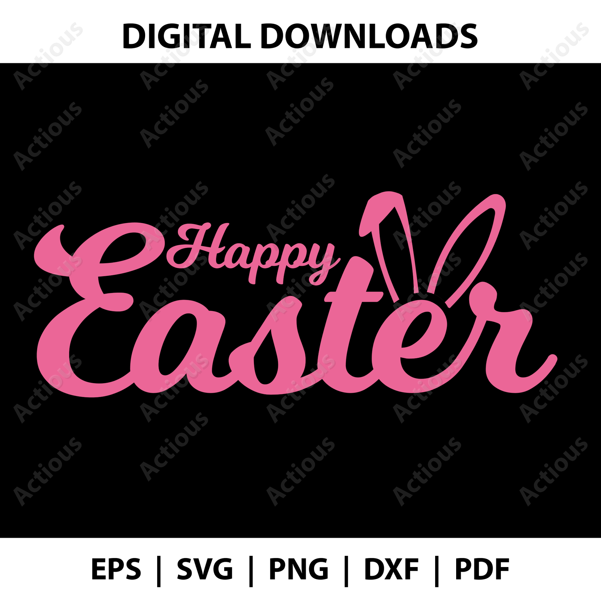 Happy Easter Svg