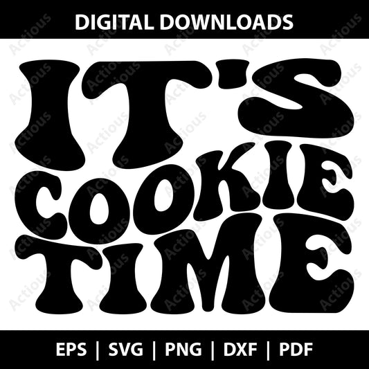 It's Cookie Time Svg, Cookie Dealer SVG, Cookie svg, Wavy Letters Svg, Digital file for Cut file, Cricut & Silhouette - Actious