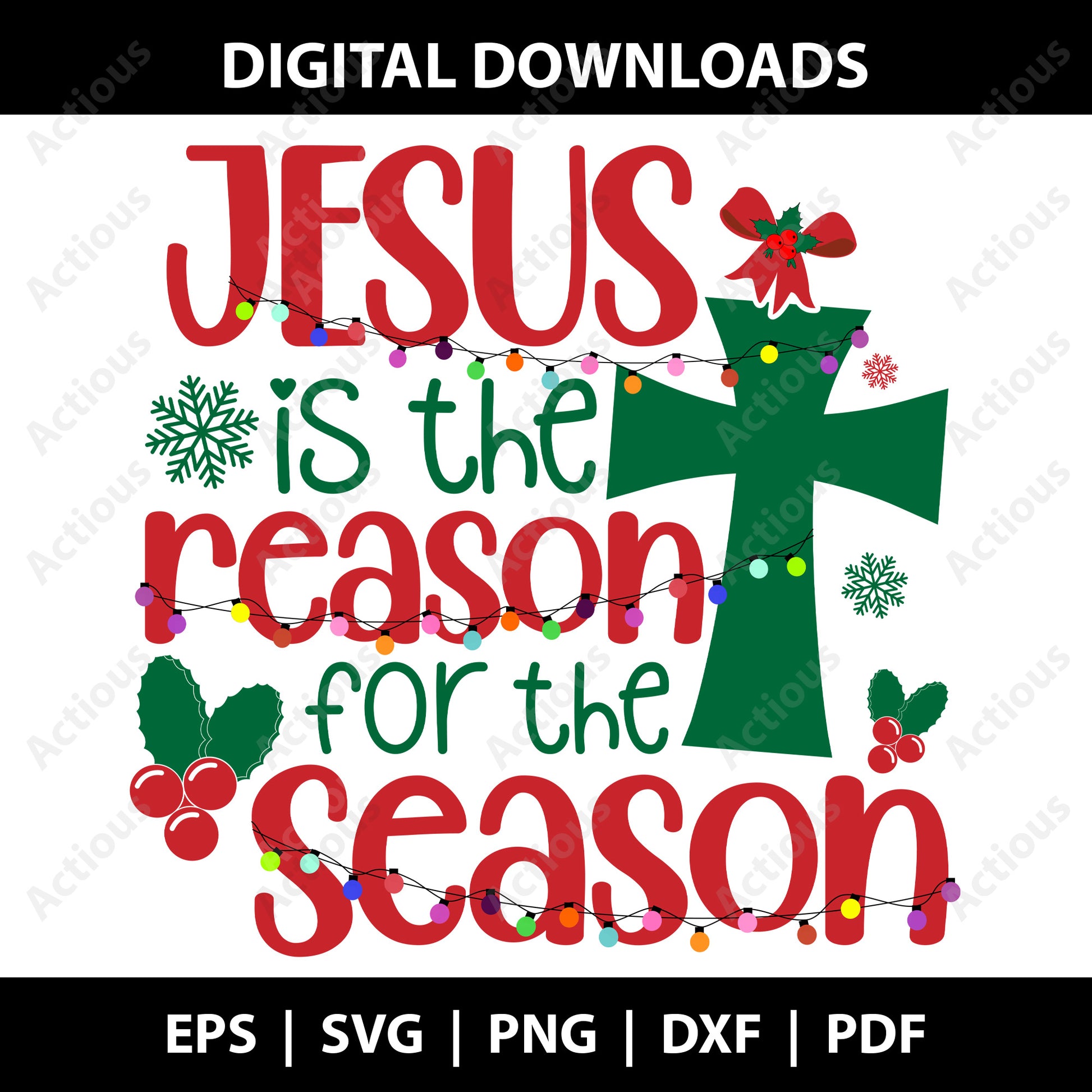 Jesus is the Reason for the Season Svg, pdf, jpg, Christmas Svg