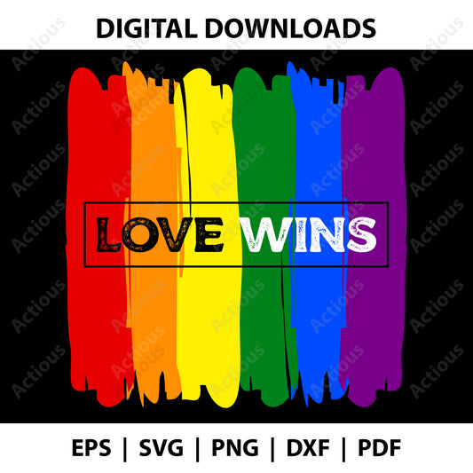 Love Wins t-shirts design, Gay Pride Svg, LGBTQ Svg