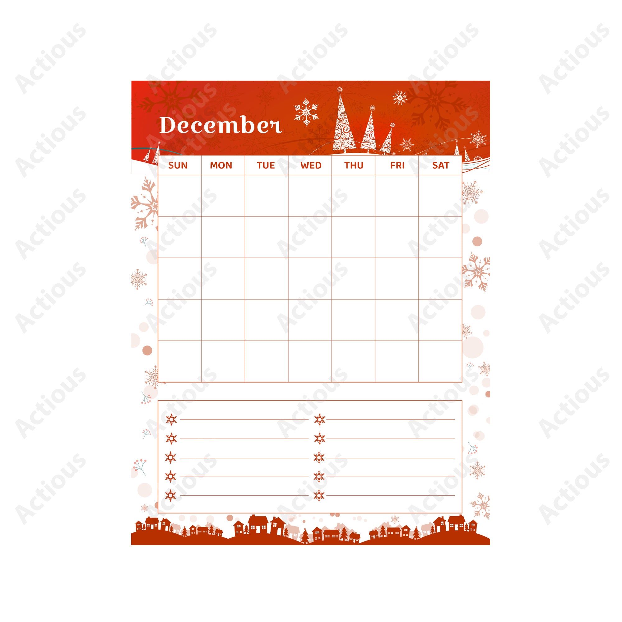 Christmas Printer Planner PDF, JPG