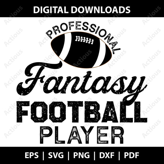 Fantasy Football Svg, Football Player Svg, Digital file for Cut file, Cricut & Silhouette - Actious