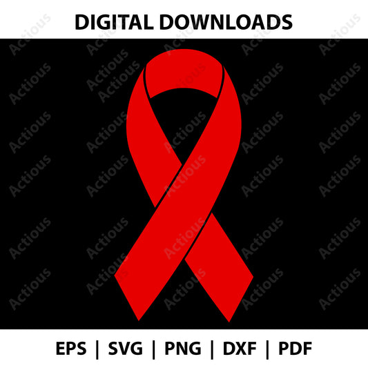 Red Ribbon Cancer Svg, Cancer Awareness Svg, Digital file for Cut file, Cricut & Silhouette