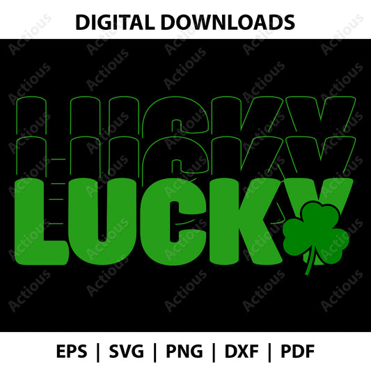 ST. Patrick Lucky retro Svg, ST. Patrick's day Svg