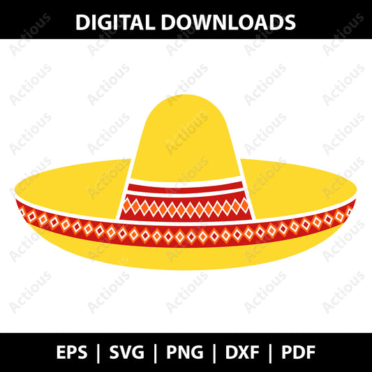 Sombrero Hat Svg, Cinco de Mayo Svg