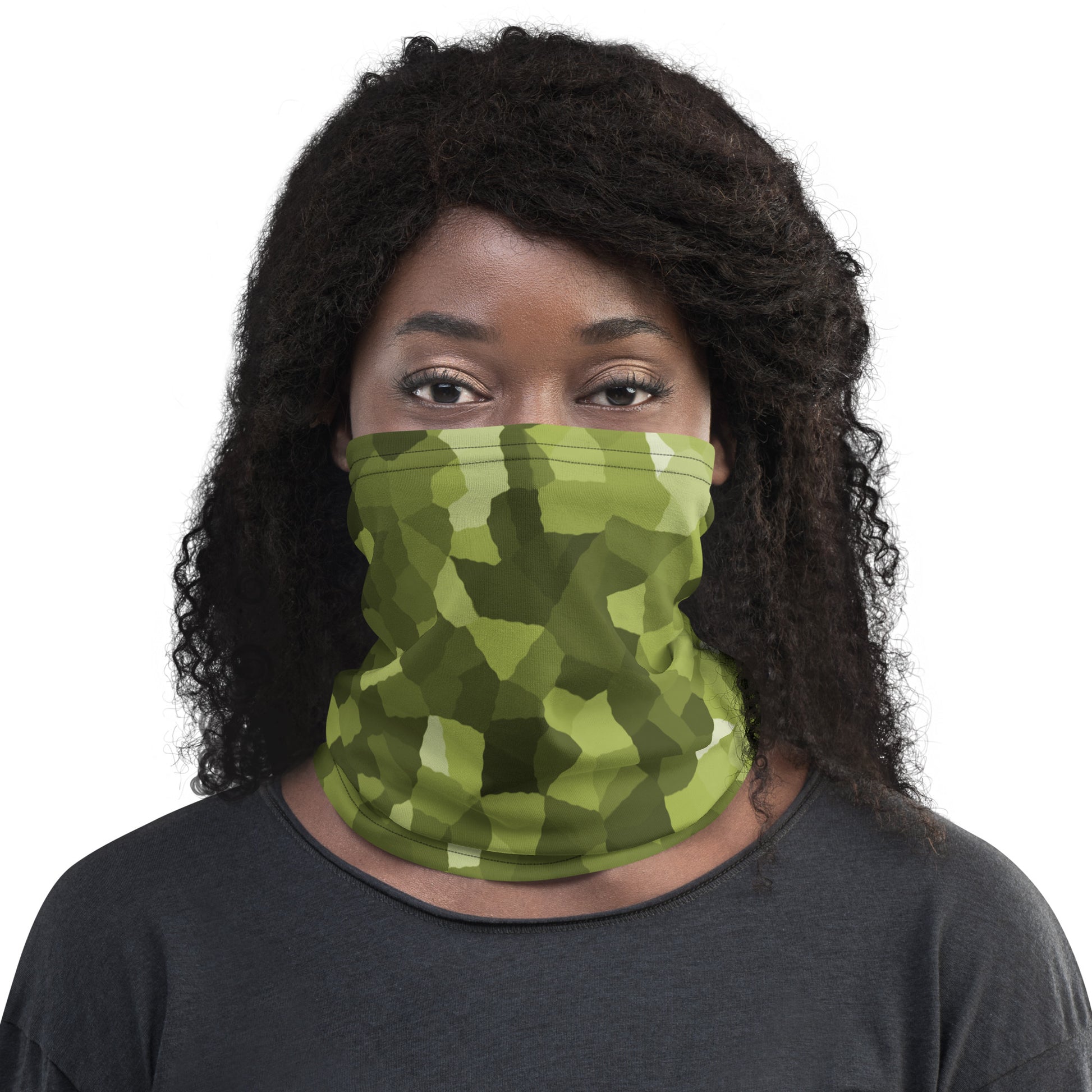 Green Camouflage Men's Rash Guard Neck Gaiter - Actious