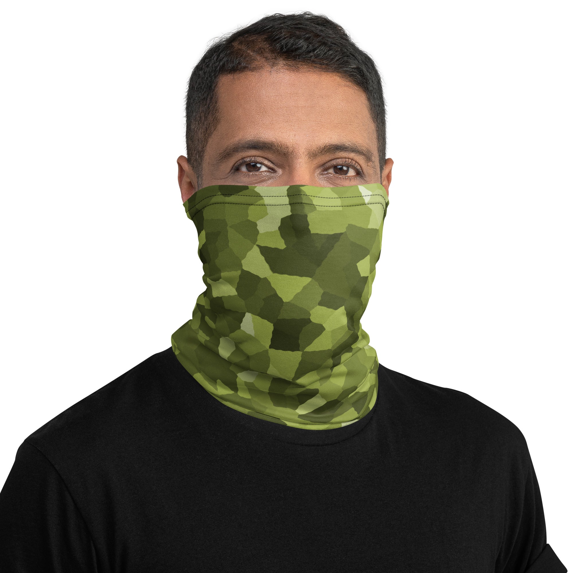 Green Camouflage Men's Rash Guard Neck Gaiter - Actious