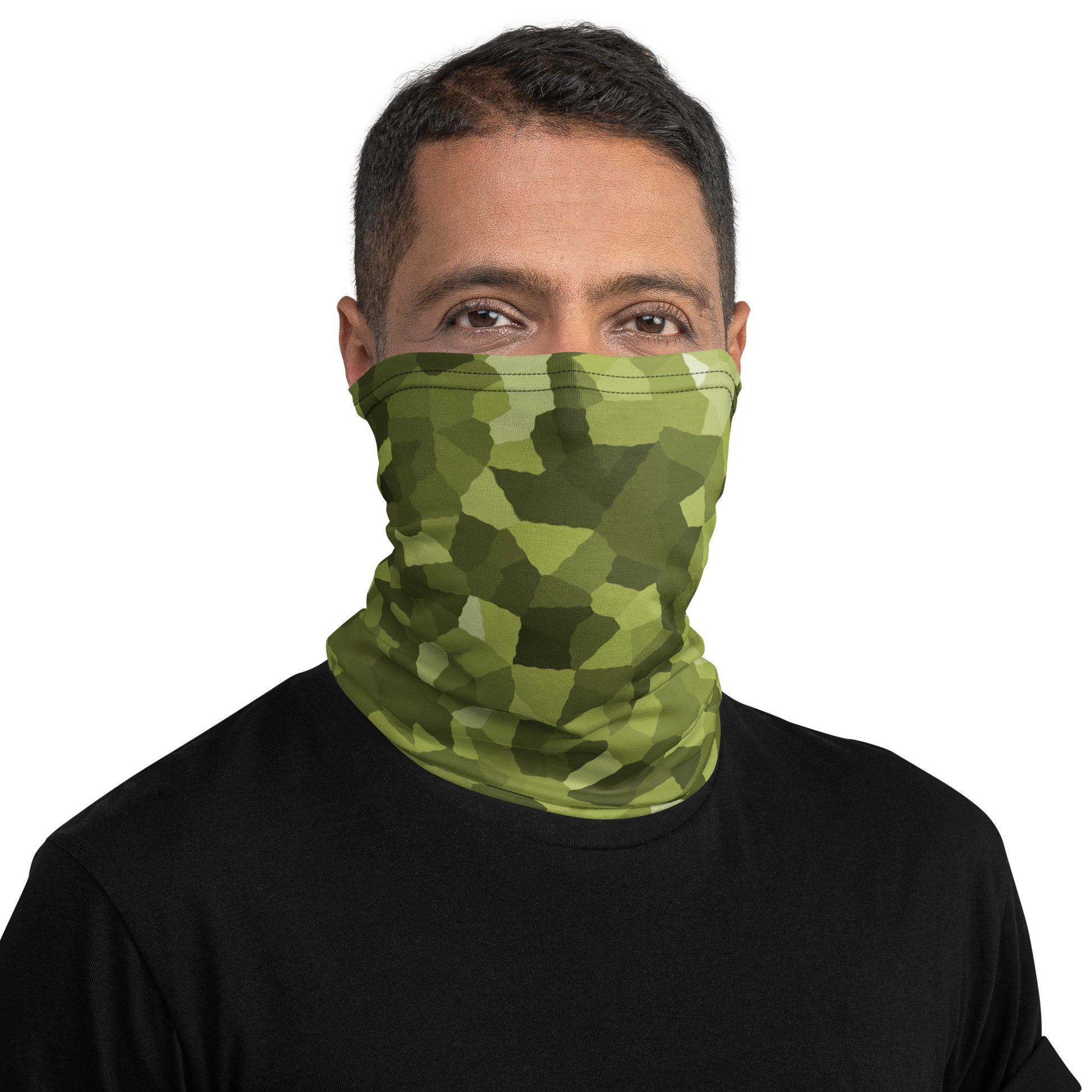 Green Camouflage Men's Rash Guard Neck Gaiter - Actious